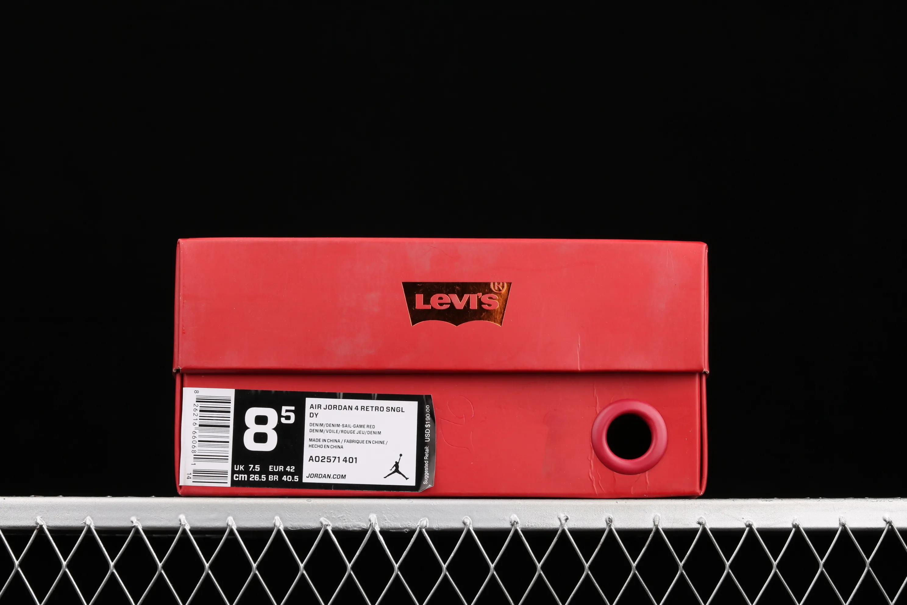 All categories Air Jordan Jordan series basketball shoes Air Jordan 4 G version Levi’s x Air Jordan 4 Denim AJ4 Joe 4 Levis joint denim blue AO2571-401